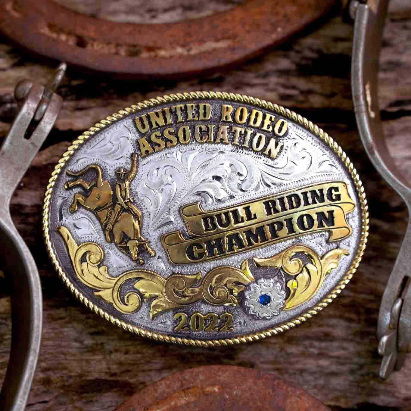 United Rodeo Association Bull Riding Champion 2022 - Rodeo Buckle Gallery 2